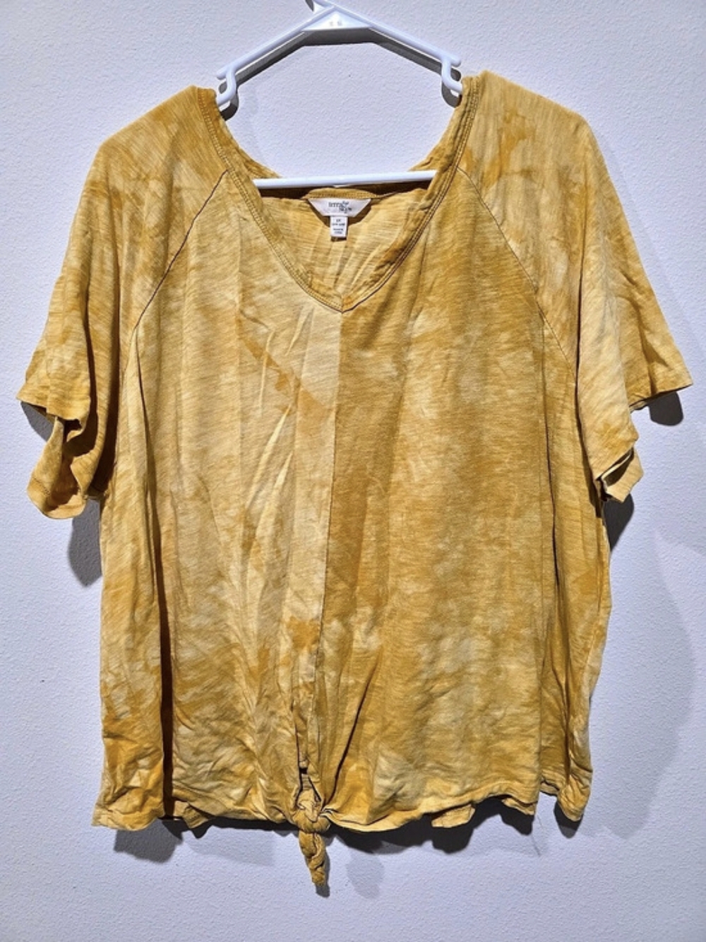 Terra Sky Yellow Tunic Size 2X Like New